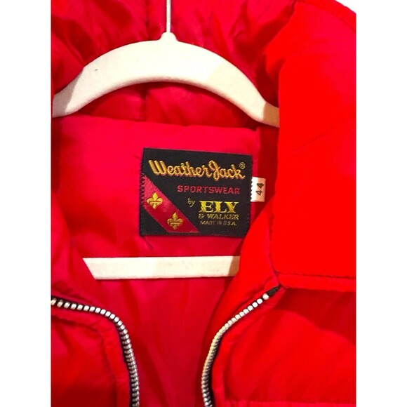VTG Ely Walker Weather Jack Jacket 1970s Nylon Quilted Puffer Men’s 44 XL NOS - Picture 3 of 10
